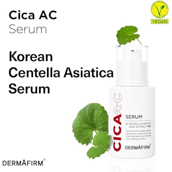 Dermafirm CICA AC SERUM 1.01 FL OZ | SKIN BRIGHTENING SERUM | NIACINAMIDE SERUM FOR FACE | SALICYLIC ACID SERUM | VITAMIN B3 SERUM FOR FACE | FERULIC ACID SERUM BEAUTY & PERSONAL CARE FOR WOMEN & MEN - Image 3